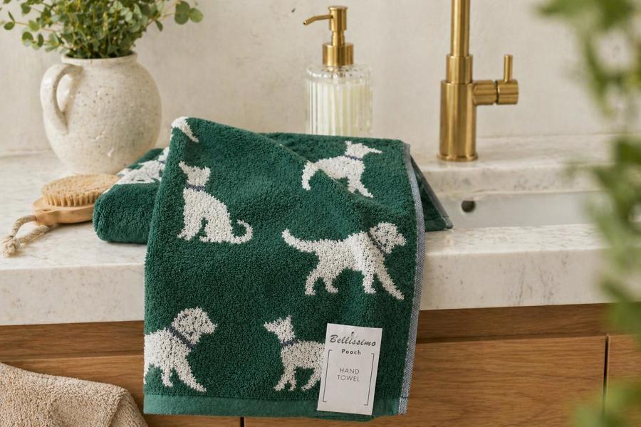Bellissimo Home Dog 2 Pack Cotton Hand Towels