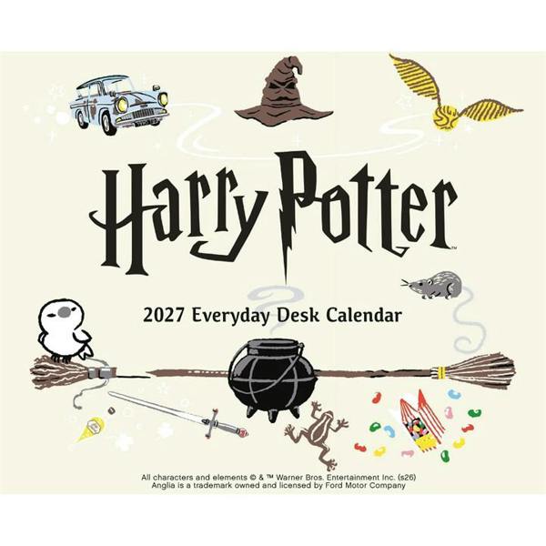 Harry Potter Desk Calendar 2027, Desk Calendars, Day To View, Entertainment, Gift
