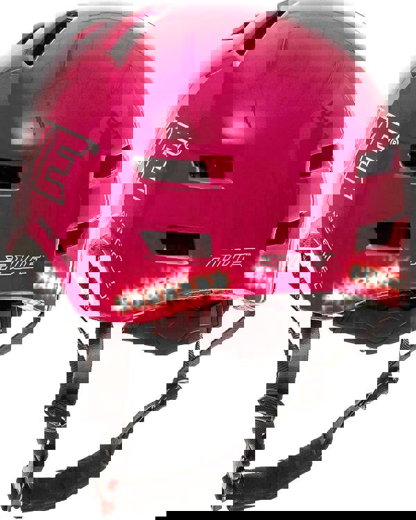 AweTech In Mould Adult LED USB Bike Helmet Medium 55-58cm Pink