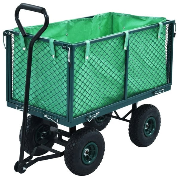 Berkfield Garden Hand Trolley Green 350 kg