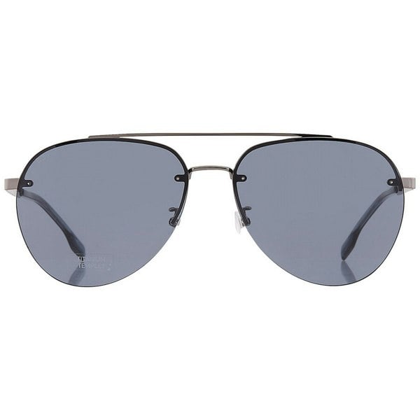 Hugo Boss Mens 1537/F/SK 06LB IR Sunglasses - Dark Ruthenium/Grey