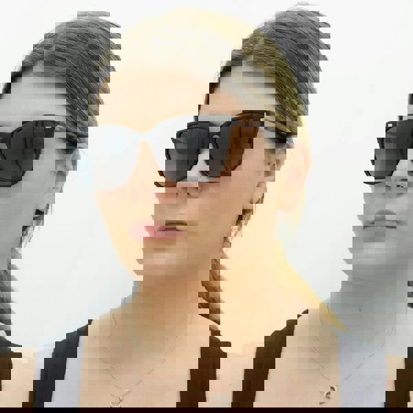 Ralph by Ralph Lauren Sunglasses RA5293 6037T3 Shiny Black with Havana Grey Gradient Polarized