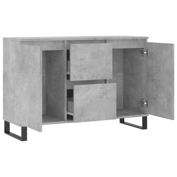 Berkfield Sideboard Concrete Grey 104x35x70 cm Engineered Wood
