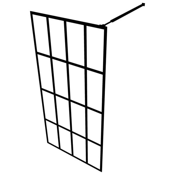 Berkfield Walk-in Shower Screen Frosted Tempered Glass 90x195 cm