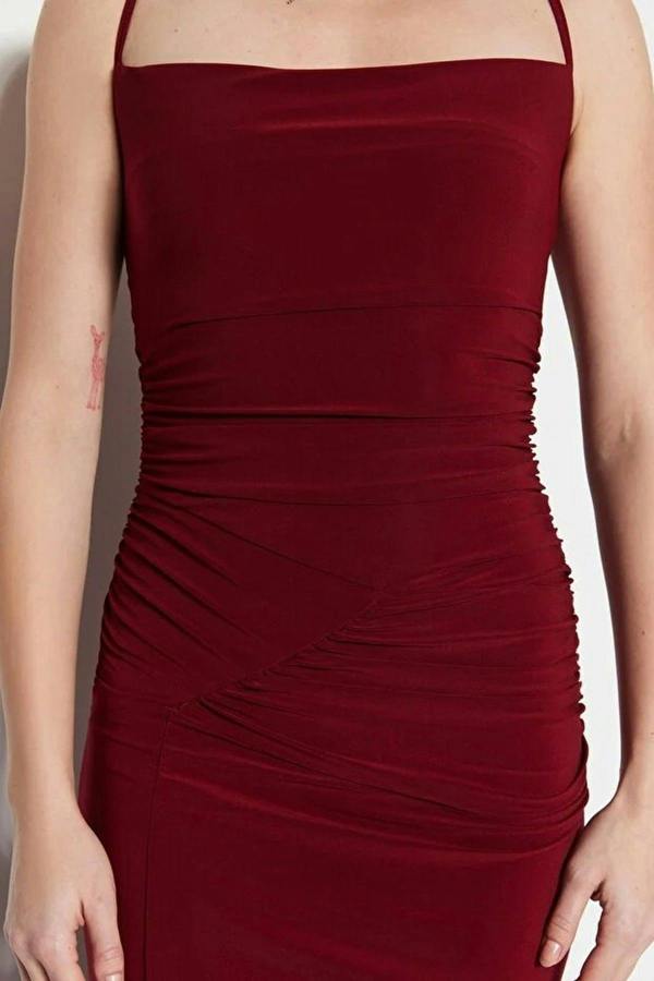 WOVCOR Knitted Long Elegant Evening Dress