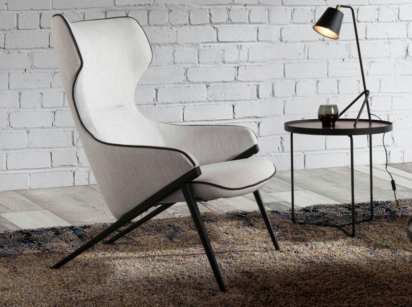 Angel Cerdá Grey Fabric Armchair 5009