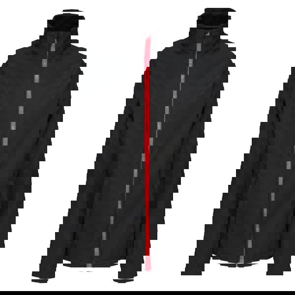 Regatta Professional Mens Soft Shell Jacket - Black/Classic Red - 