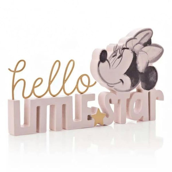 Disney Minnie Hello Little Star Mantle Plaque Pink
