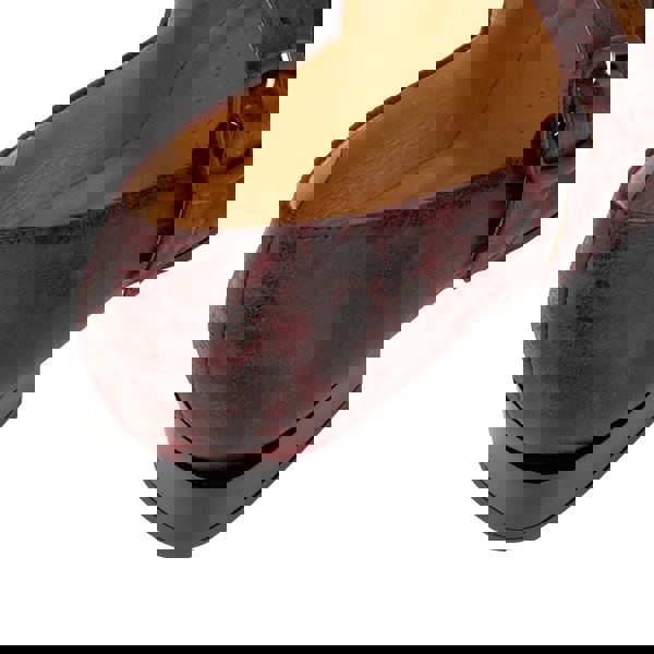 Embassy London Bliss - Burgundy - Women's block heel square toe patent leather Mary-Jane