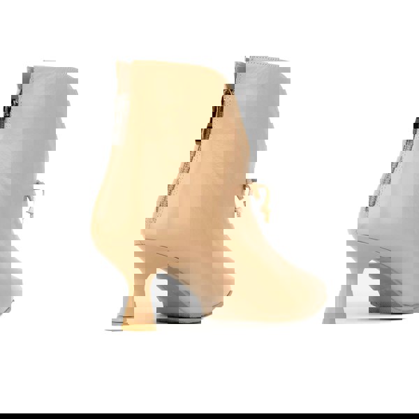 Embassy London Regent - Cream - Women's Leather Ankle Boot with kitten heel