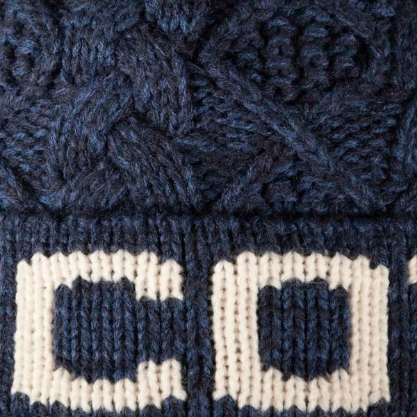 Aran Diamond Cable SCOTLAND Pom Pom Hat Aran Diamond Cable Scotland Pom Pom Hat