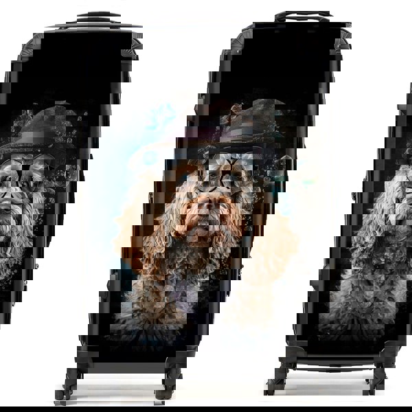 Warren Reed Cockapoo Dog Splashart Suitcase