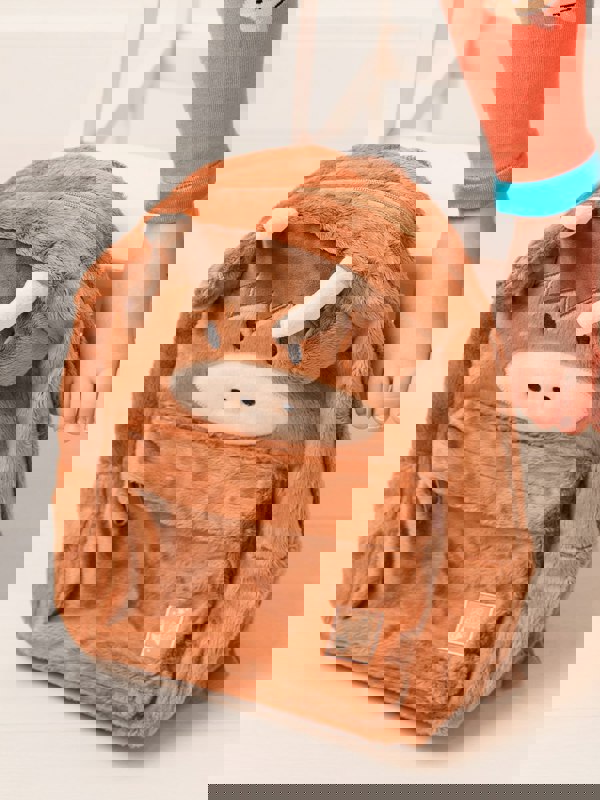 Neutral Highland Cow Rucksack - Blade & Rose UK