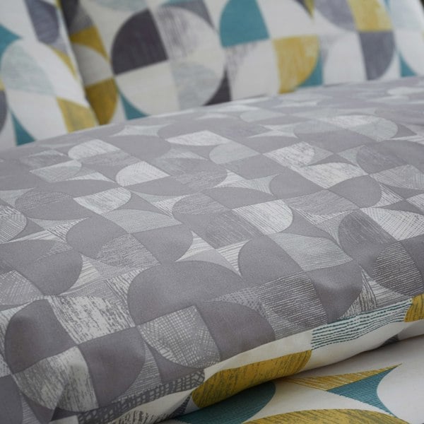 Catherine Lansfield Retro Circles Reversible Duvet Cover Set