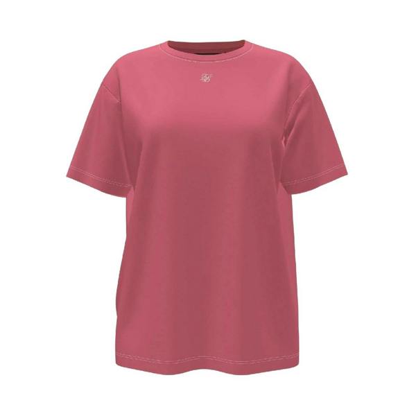 SikSilk Womens/Ladies Solid Oversized T-Shirt - Pink - 