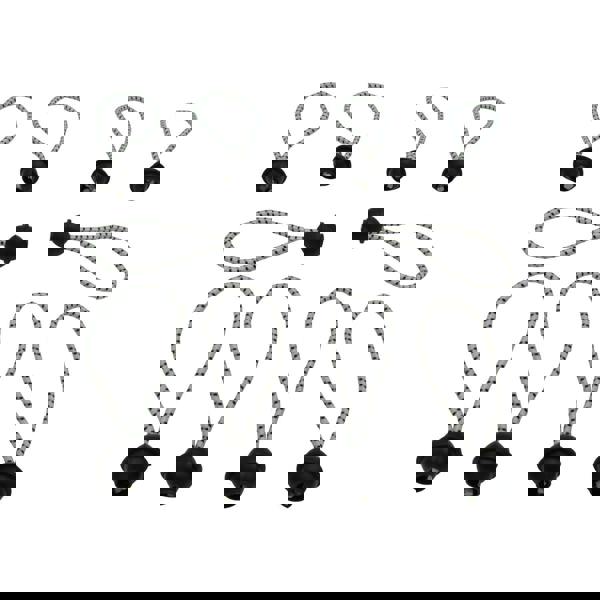 X10 102MM 4" Bungee Shock Cord Ball Loops - Hold Tie Down Tarpaulin Trailer Tent Canopy