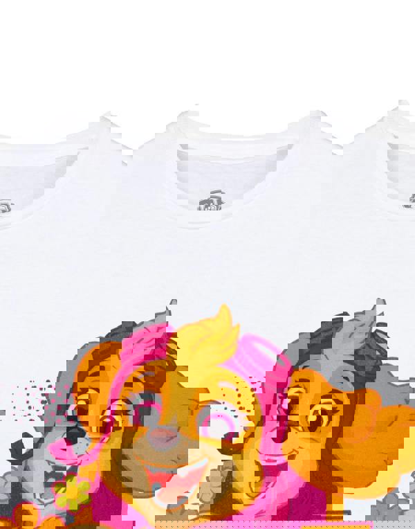 Paw Patrol Girls White Skye Short Sleeved T-Shirt