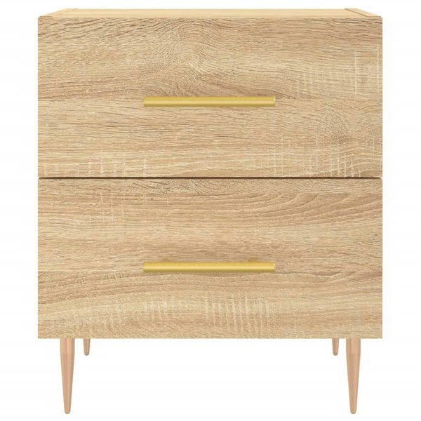 Berkfield Bedside Cabinet Sonoma Oak 40x35x47.5 cm Engineered Wood