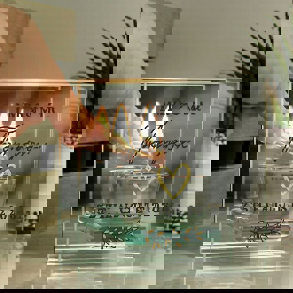 Personalised Memento Company Personalised Wedding Mirrored Tealight Holder