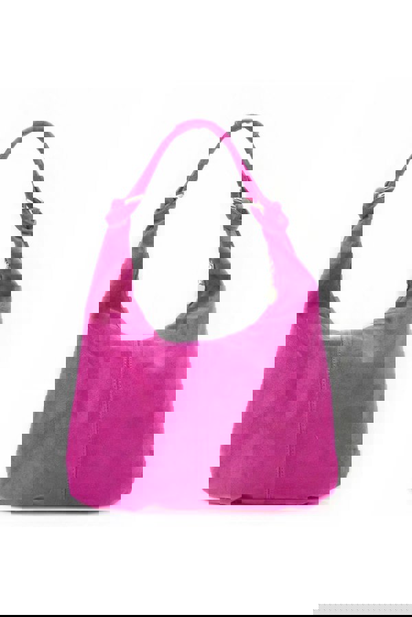 Kitise Large Slouch Italian Suede Leather Hobo Tote Bag