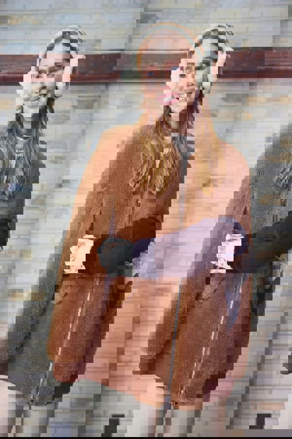 Kristie Mitten Dark Brown