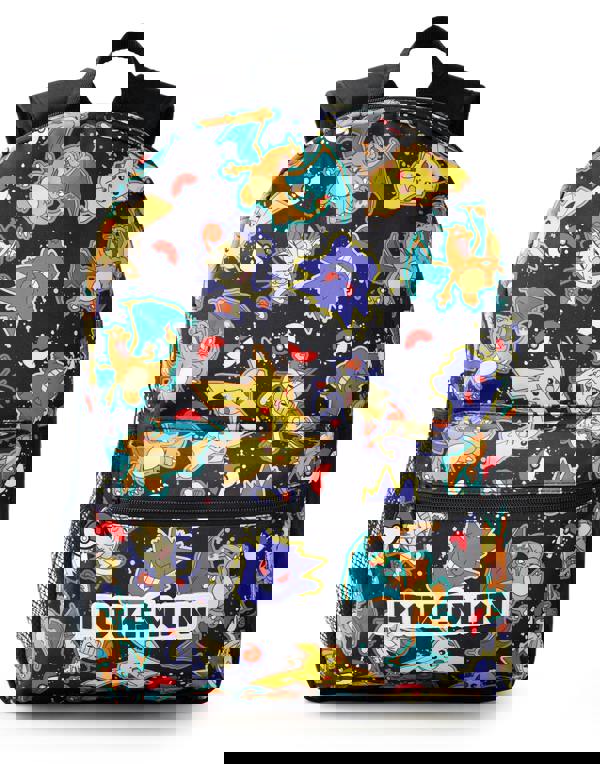 Pokemon Boys Black Character All Over Print Backpack (One Size)