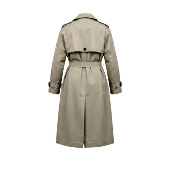 Sylvia Piechulla Plus Size Olive Green Water-Repellent Trench Coat | Oversized Relaxed Fit