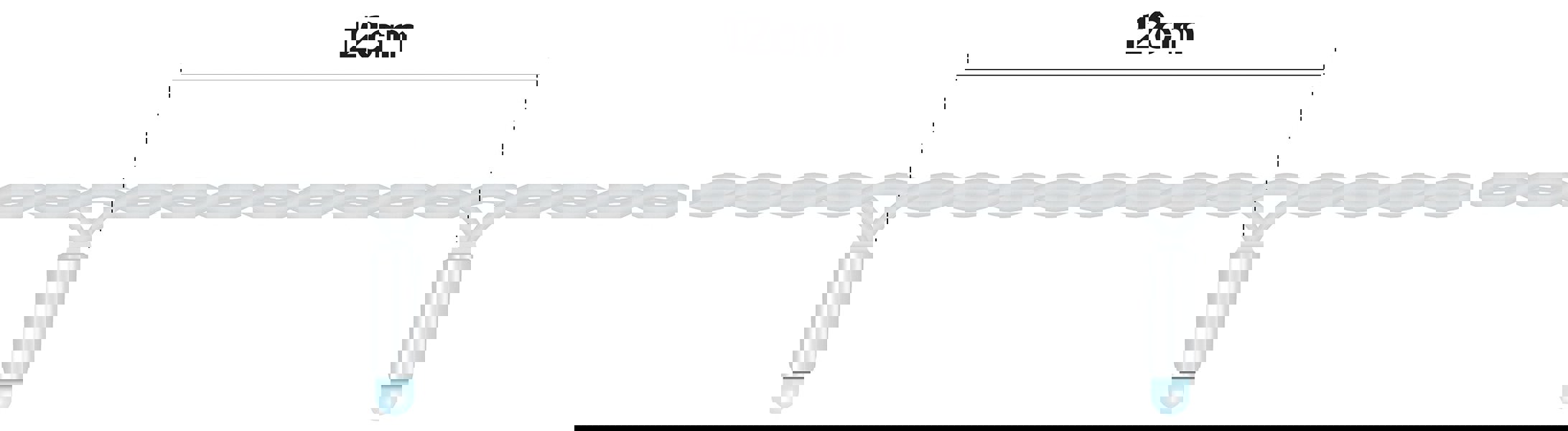 Eagle Connect Led String Lights White Rubber Cool White 5M