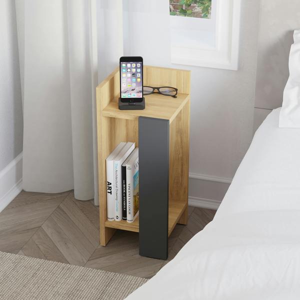 Decortie Elos Modern Bedside Table Left Module Narrow 25cm