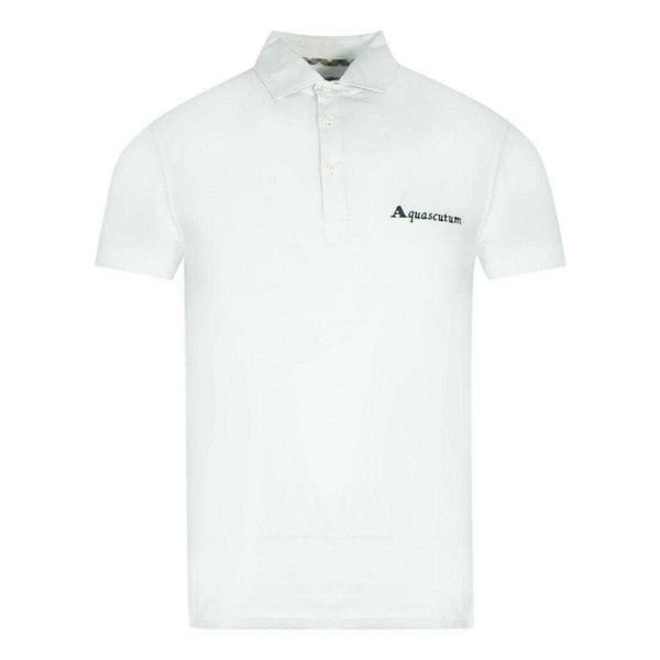 Aquascutum Unisex Adult Signature Logo Polo Shirt - White