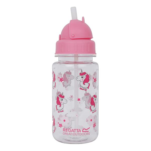 Regatta Luna The Unicorn Straw Tritan 0.35L Water Bottle - Sweet Pink - 