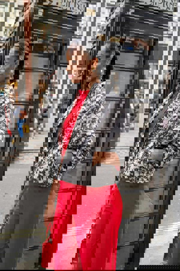 Lioness by TF Monochrome Paint  Brocade Jacket