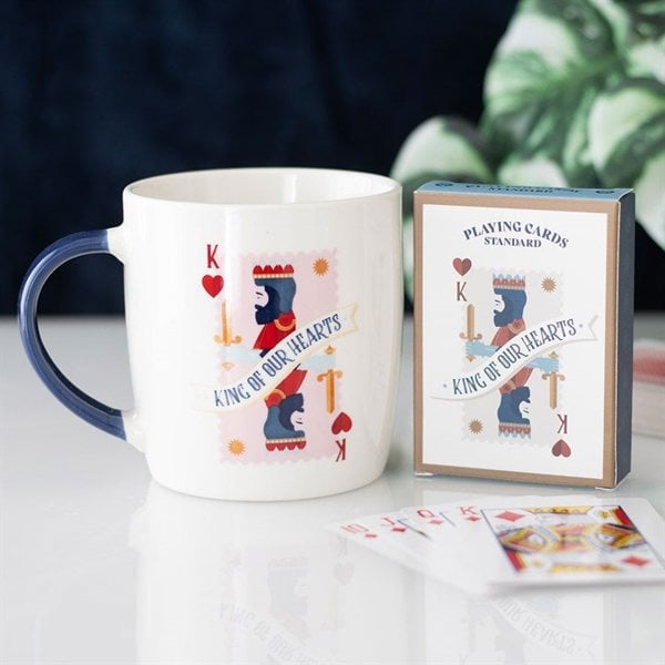 Serano King of Our Hearts Mug and Playing Cards Set