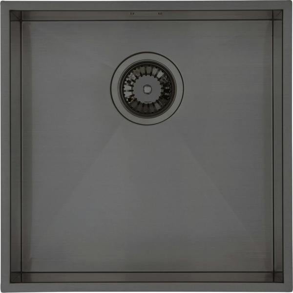 Austen & Co. Loreto Single Bowl Stainless Steel Kitchen Sink - Gunmetal