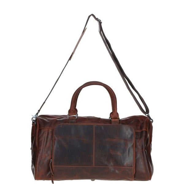 Leather Holdall with Spacious Interior: FE-25