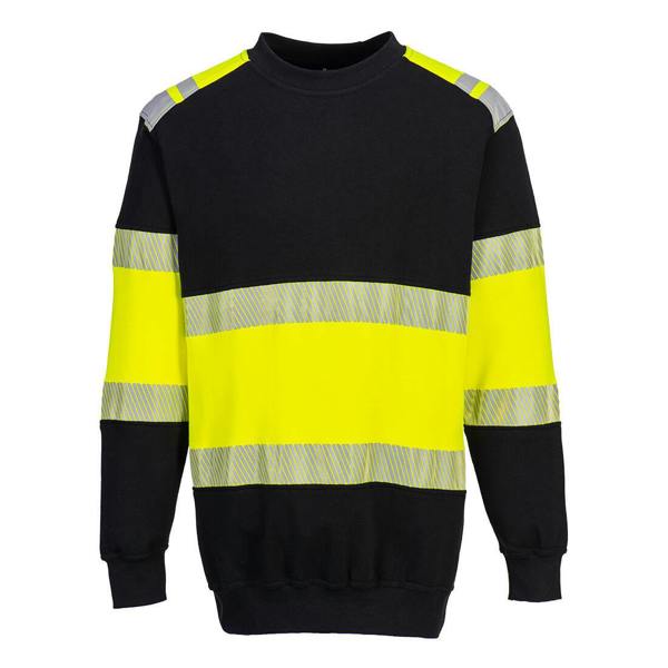 PW3 Modaflame Knit Hi-Vis Class 1 FR Sweatshirt Portwest