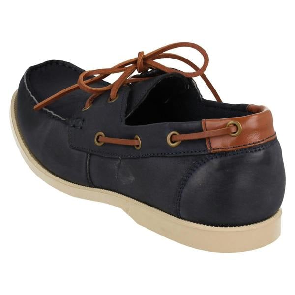 Thomas Blunt Mens Thomas Blunt Lace Up Leather Deck Shoes A2222