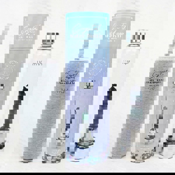 Myga Fluorite Crystal Glass Water Bottle