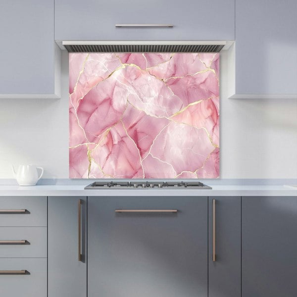 Warren Reed - Designer Light Rose Marble Effect Kitchen Splashback