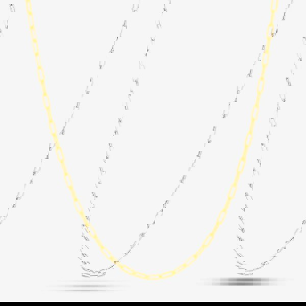 T. H. Baker 9ct Yellow Gold Paper Chain Necklace 1.16.0204