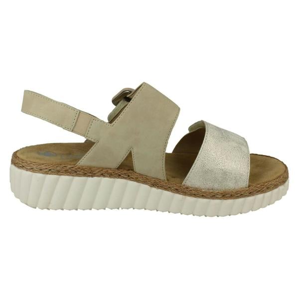 Rieker Ladies Rieker Extra Wide Fit Buckle Detailed Summer Sandals 69260