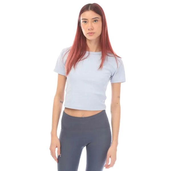 Hugo Womens Delanor Slim Crop T-Shirt - Purple