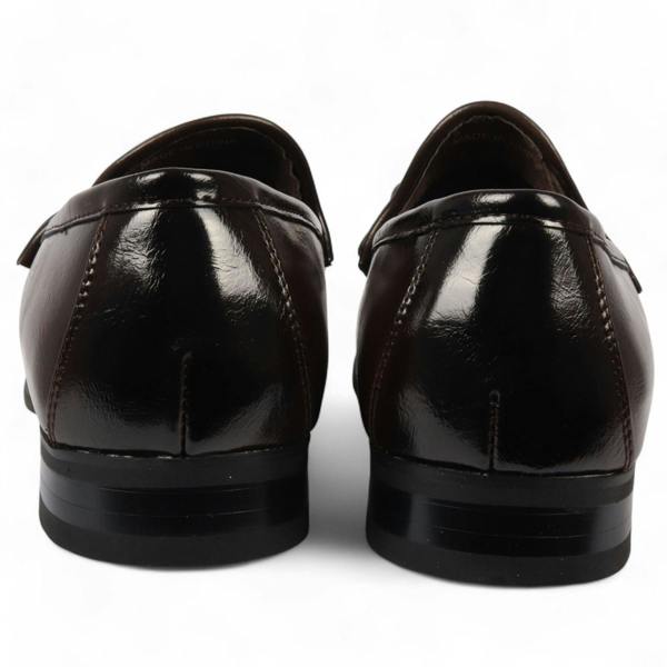 Dolcetto Men's Loafers with Gold Buckle Smart Slip-On Shoes