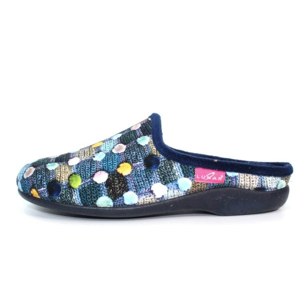 Lunar Women's Crackle Slippers - Navy