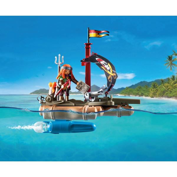 Playmobil Pirate Raft with Treasure - 71794 Playset