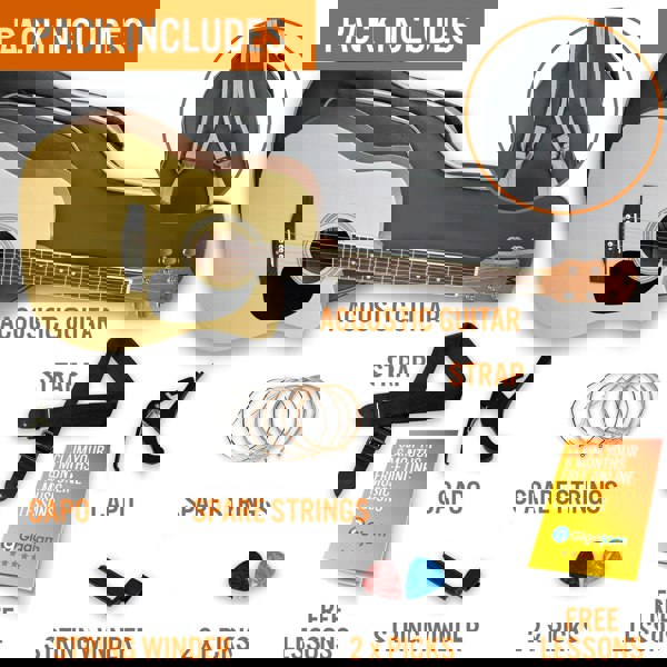 MX Cutaway Acoustic Guitar Pack#Colour_Natural