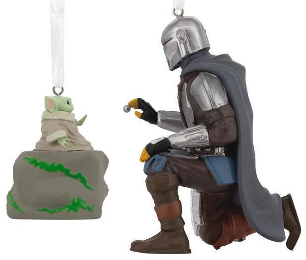 Star Wars: The Mandalorian - The Mandalorian and Grogu Storied Moments Christmas Tree Ornaments Set
