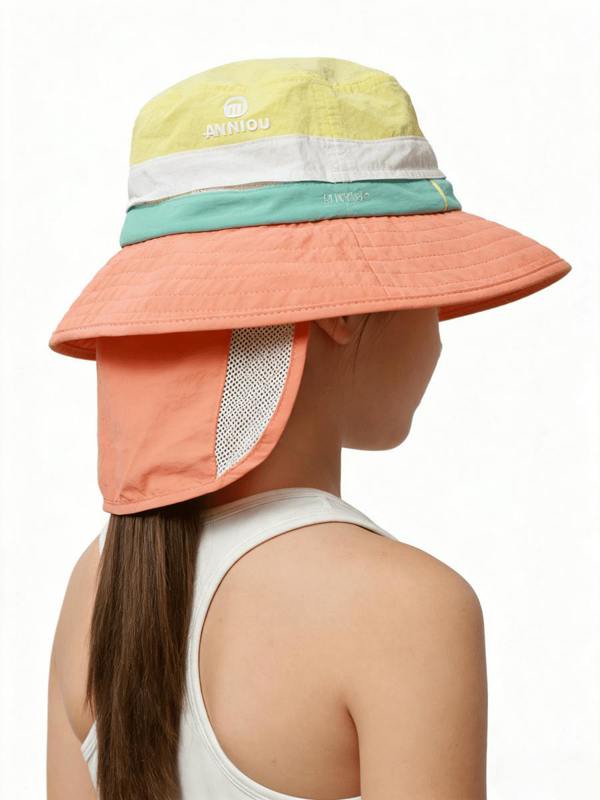 Anniou UPF 50+ Color-Block Kids’ Bucket Hat
