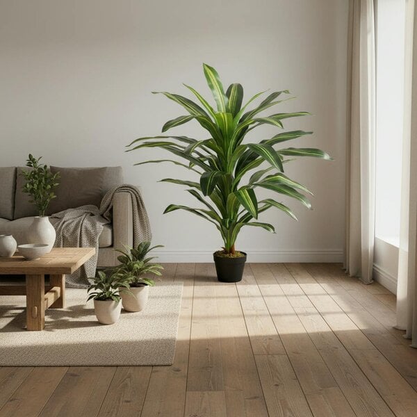 Wyld Haus Pala Artificial Indoor Green Plant In Decorative Pot 110cm