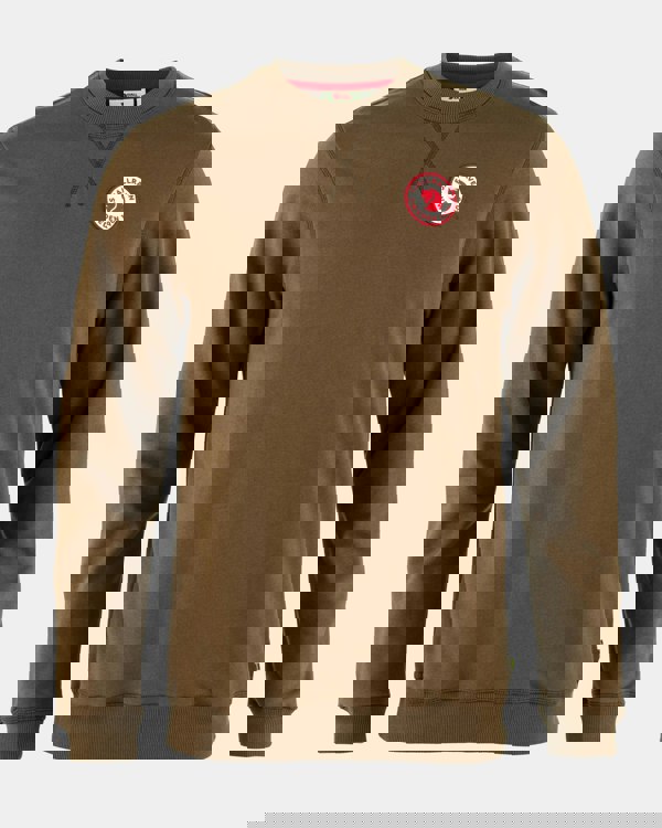 Fjallraven 1960 Logo Badge Mens Sweatshirt - Dark Oak 299